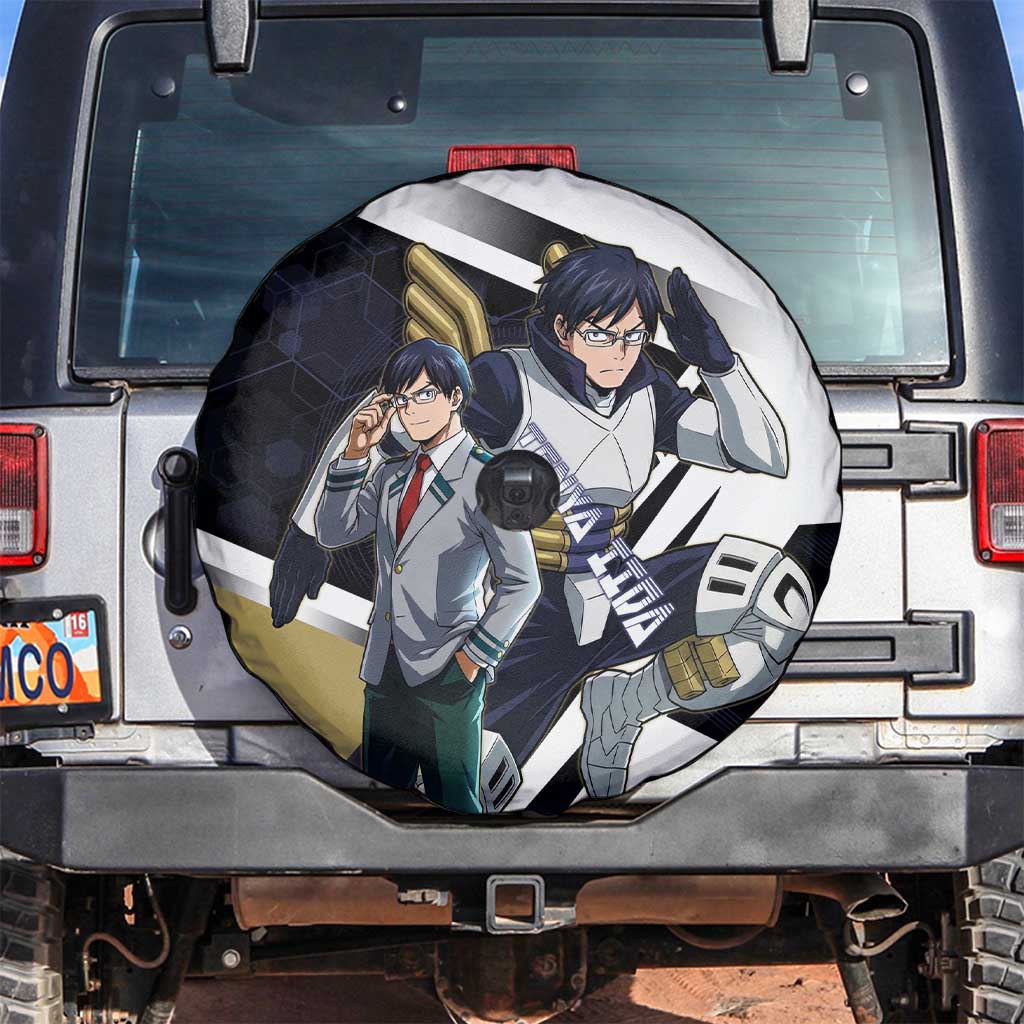 Tenya Iida Spare Tire Cover Dynamic Anime Action Illustration with Futuristic Hero Armor