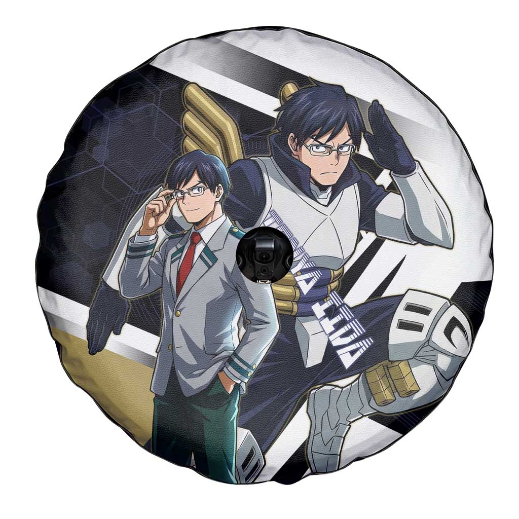 Tenya Iida Spare Tire Cover Dynamic Anime Action Illustration with Futuristic Hero Armor