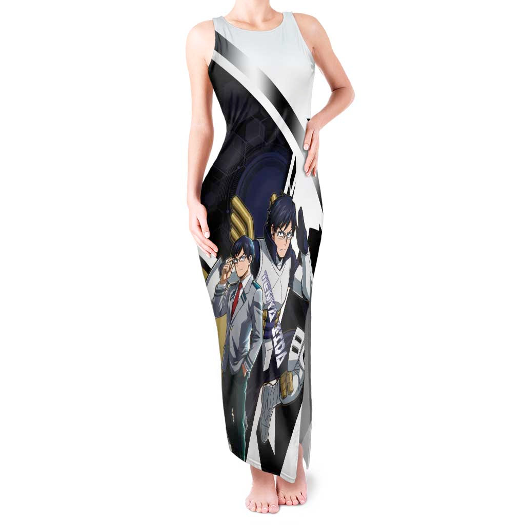 Tenya Iida Tank Maxi Dress Dynamic Anime Action Illustration with Futuristic Hero Armor