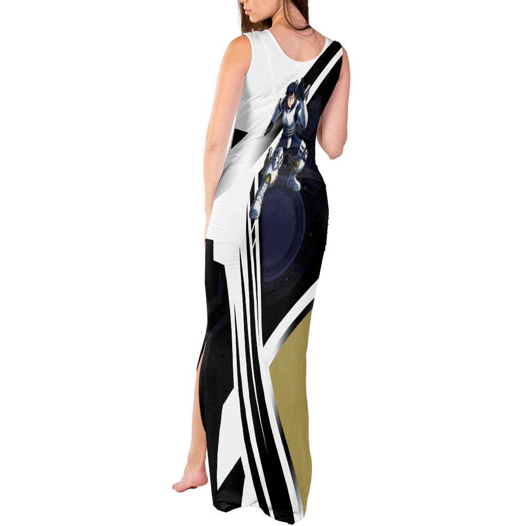 Tenya Iida Tank Maxi Dress Dynamic Anime Action Illustration with Futuristic Hero Armor