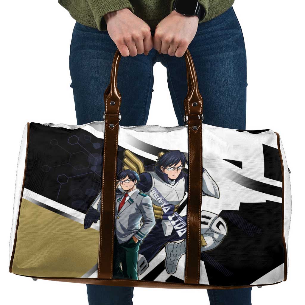 Tenya Iida Travel Bag Dynamic Anime Action Illustration with Futuristic Hero Armor