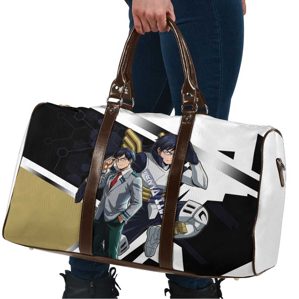 Tenya Iida Travel Bag Dynamic Anime Action Illustration with Futuristic Hero Armor