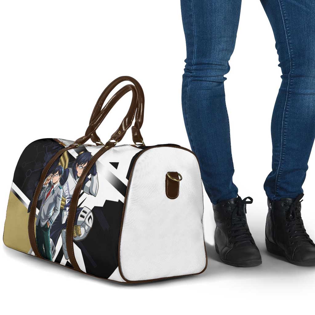 Tenya Iida Travel Bag Dynamic Anime Action Illustration with Futuristic Hero Armor