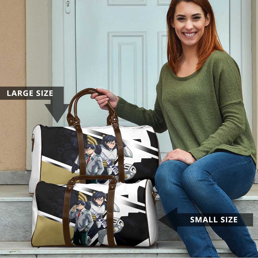 Tenya Iida Travel Bag Dynamic Anime Action Illustration with Futuristic Hero Armor