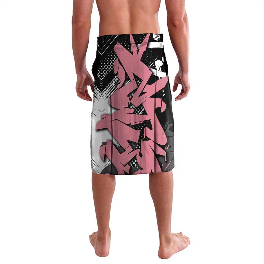 Akaza Demon Slayer Lavalava Pink & Black Graffiti Anime Graphic
