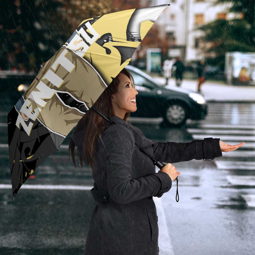 Agatsuma Zenitsu Demon Slayer Umbrella Yellow & Black Graffiti Anime