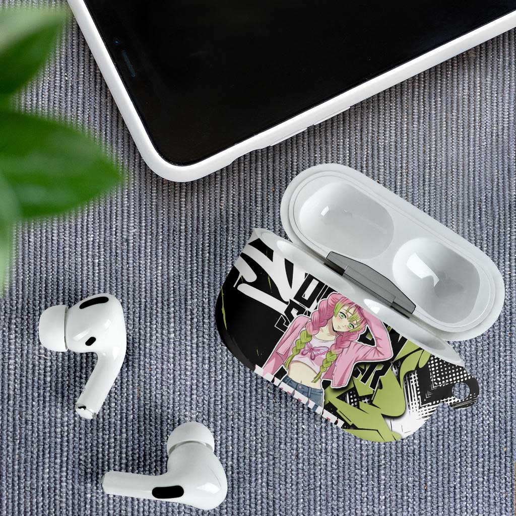 Mitsuri Kanroji Demon Slayer AirPods Case Green & Black Graffiti Anime