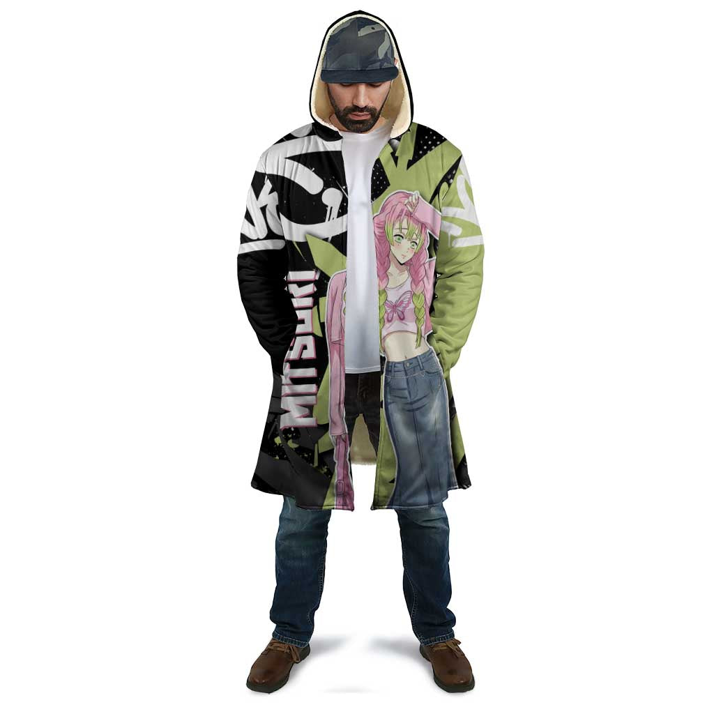Mitsuri Kanroji Demon Slayer Cloak Green & Black Graffiti Anime