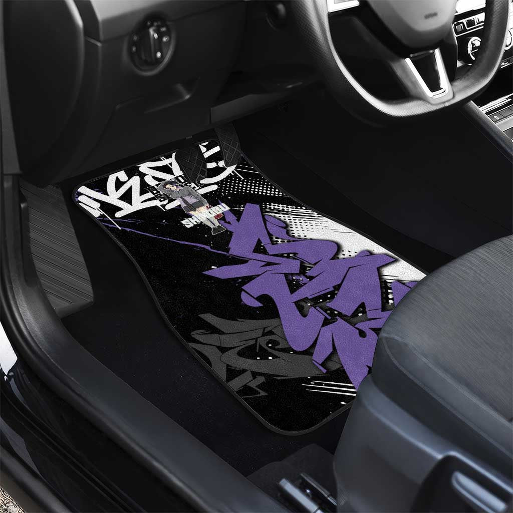 Kocho Shinobu Demon Slayer Car Mats Purple & Black Graffiti Anime