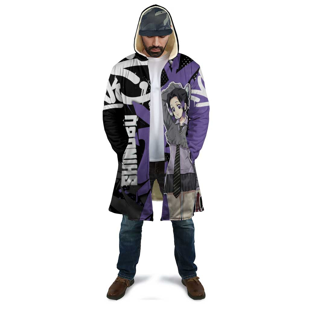 Kocho Shinobu Demon Slayer Cloak Purple & Black Graffiti Anime