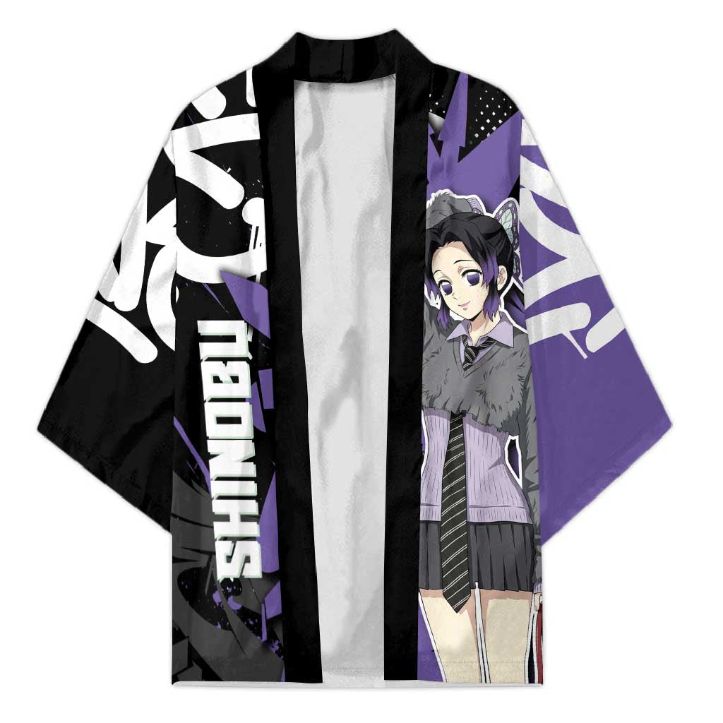 Kocho Shinobu Demon Slayer Kimono Purple & Black Graffiti Anime