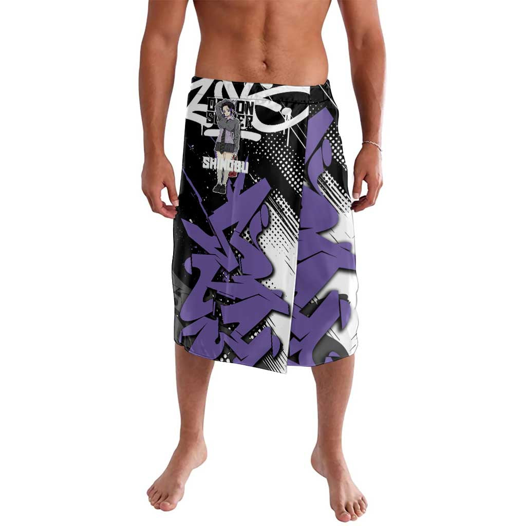 Kocho Shinobu Demon Slayer Lavalava Purple & Black Graffiti Anime