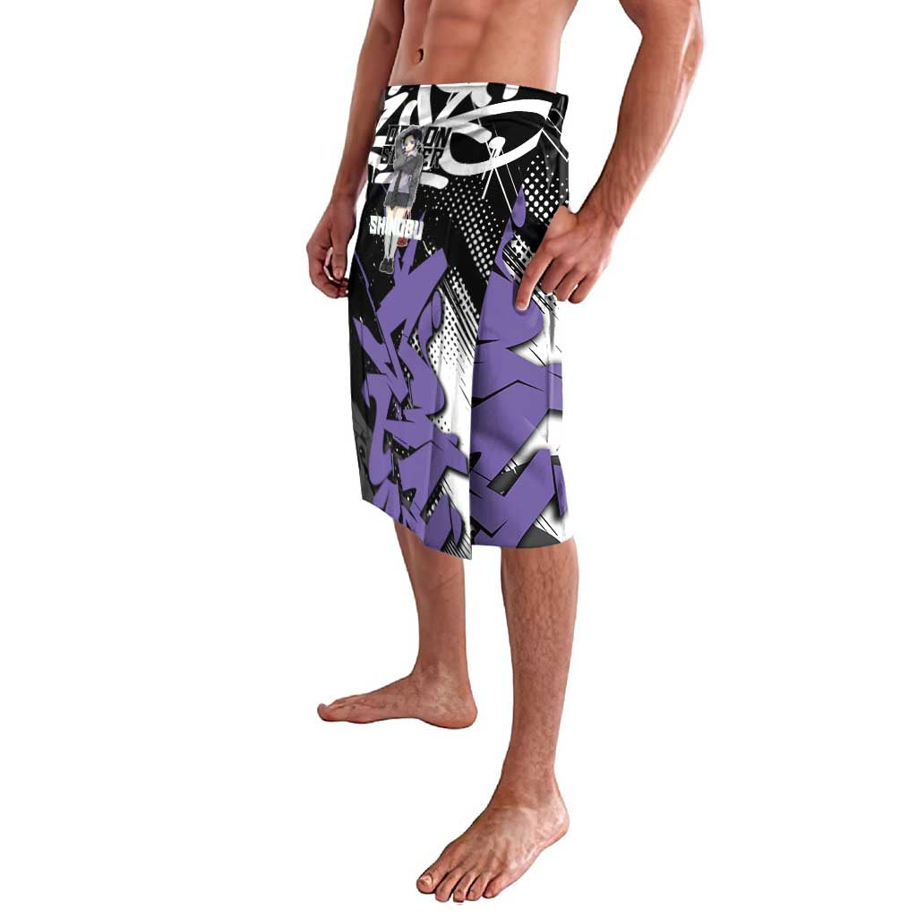 Kocho Shinobu Demon Slayer Lavalava Purple & Black Graffiti Anime