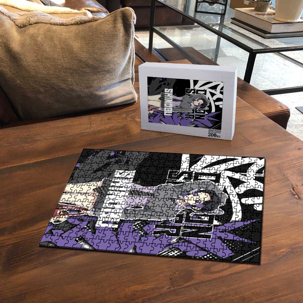 Kocho Shinobu Demon Slayer Puzzle Purple & Black Graffiti Anime