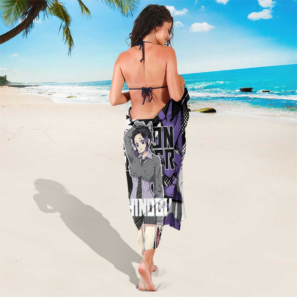 Kocho Shinobu Demon Slayer Sarong Purple & Black Graffiti Anime
