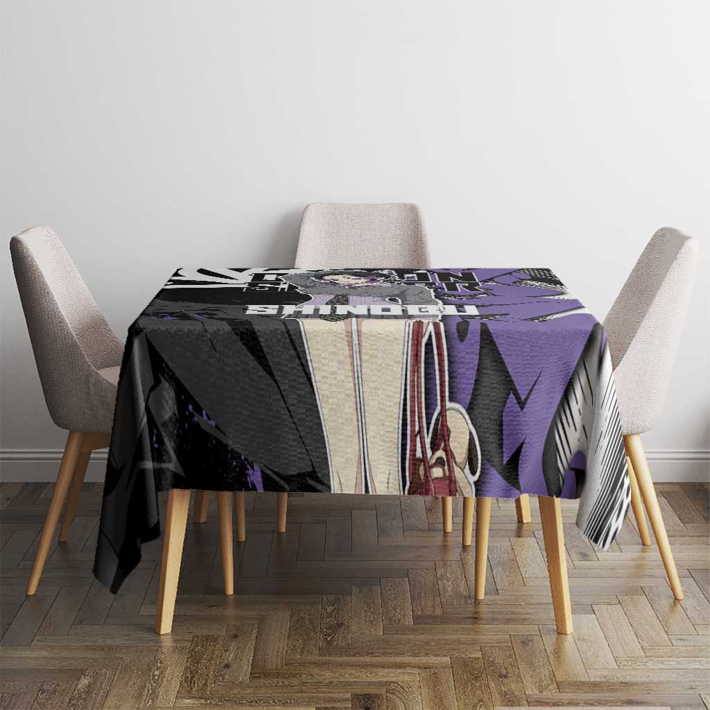 Kocho Shinobu Demon Slayer Tablecloth Purple & Black Graffiti Anime