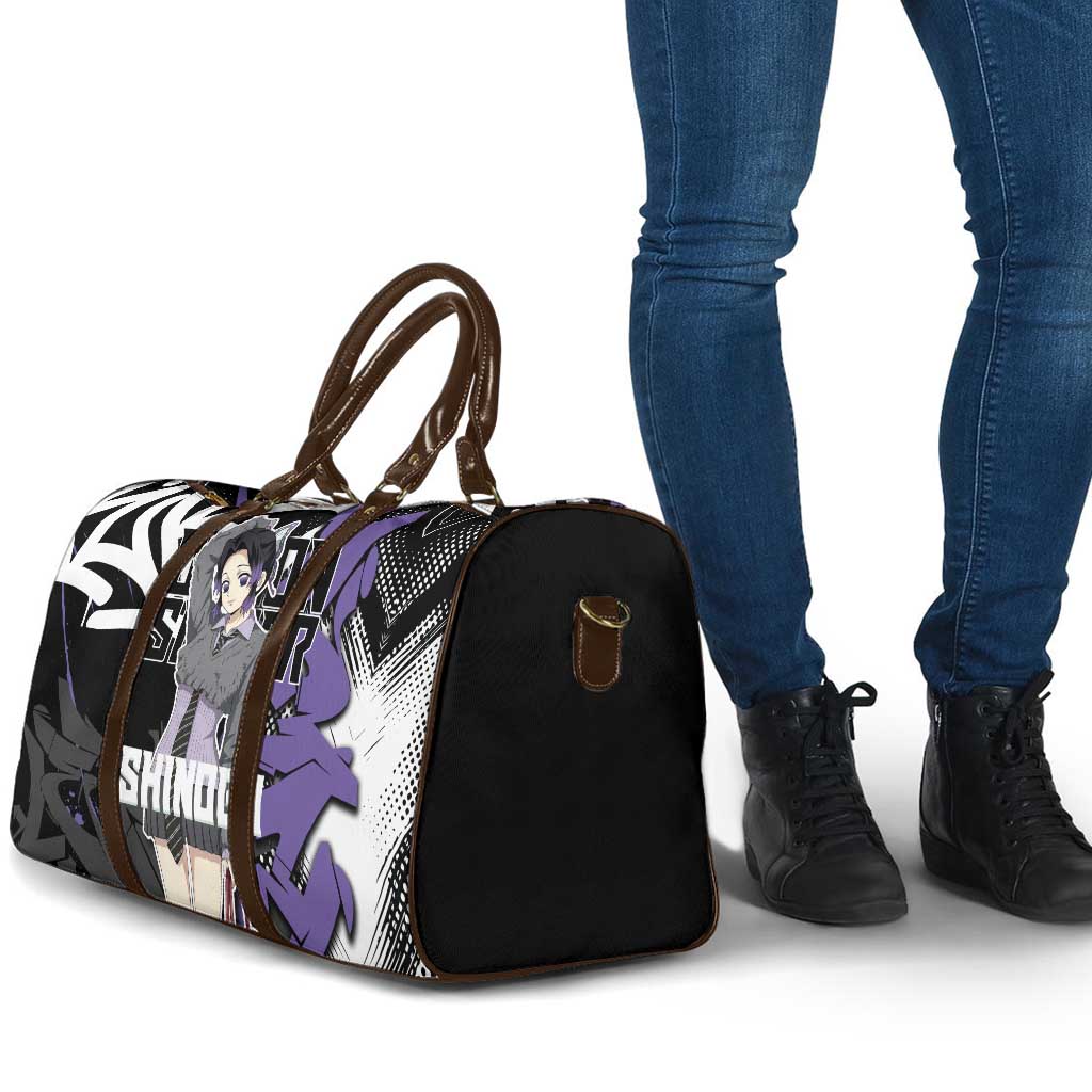 Kocho Shinobu Demon Slayer Travel Bag Purple & Black Graffiti Anime