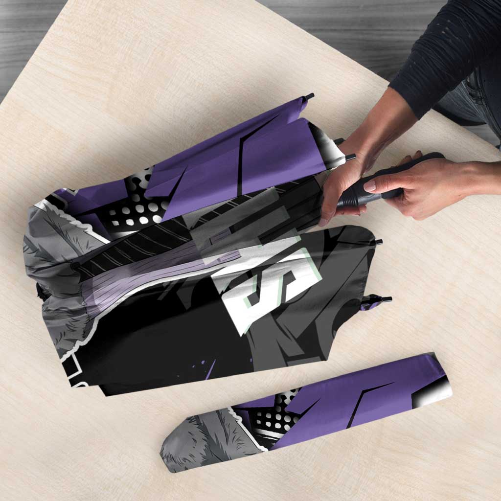 Kocho Shinobu Demon Slayer Umbrella Purple & Black Graffiti Anime