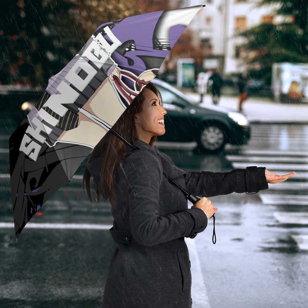 Kocho Shinobu Demon Slayer Umbrella Purple & Black Graffiti Anime