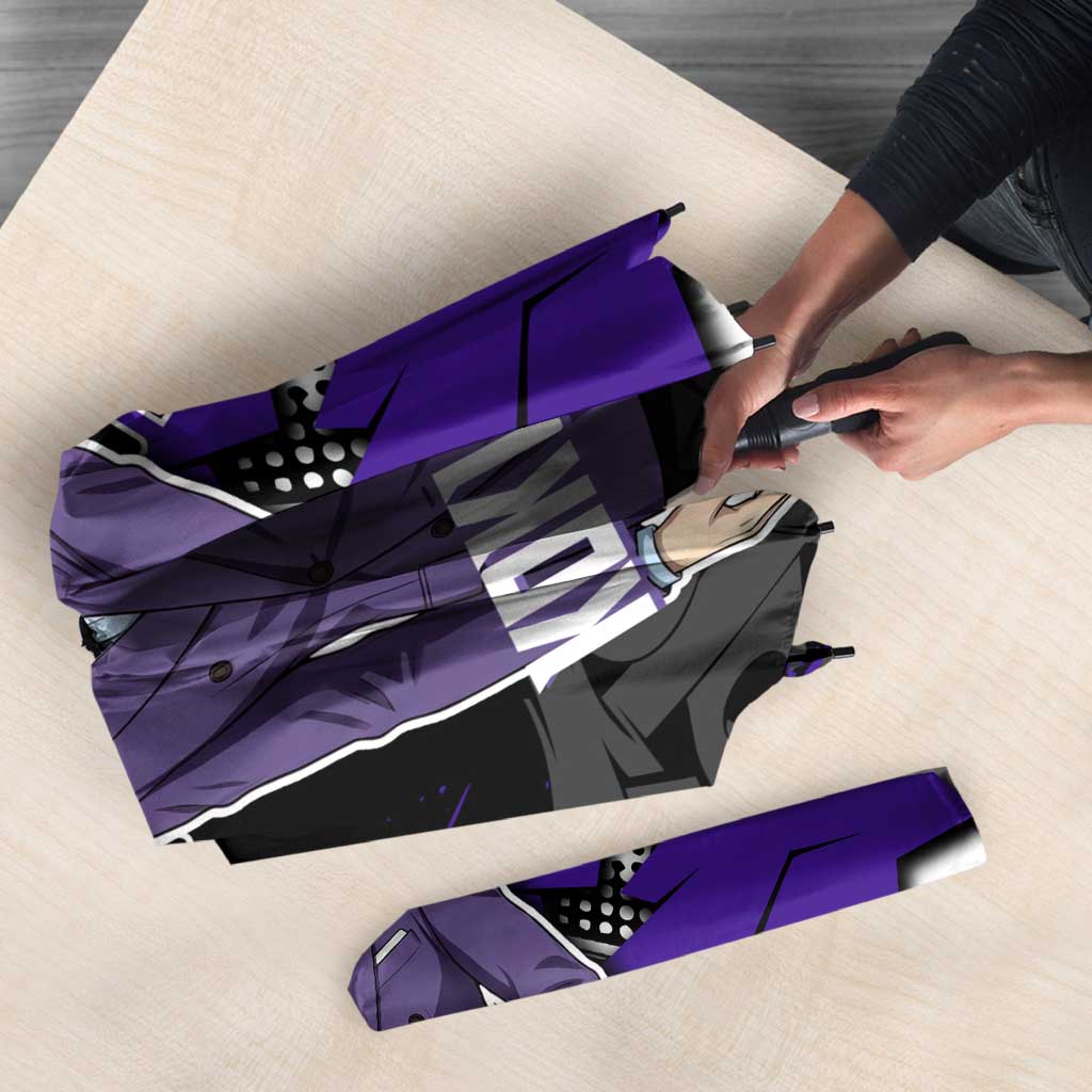 Kokushibo Demon Slayer Umbrella Purple & Black Graffiti Anime