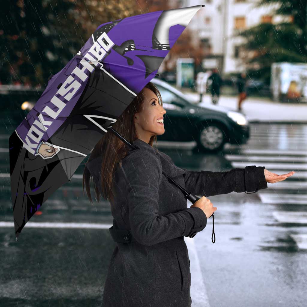 Kokushibo Demon Slayer Umbrella Purple & Black Graffiti Anime