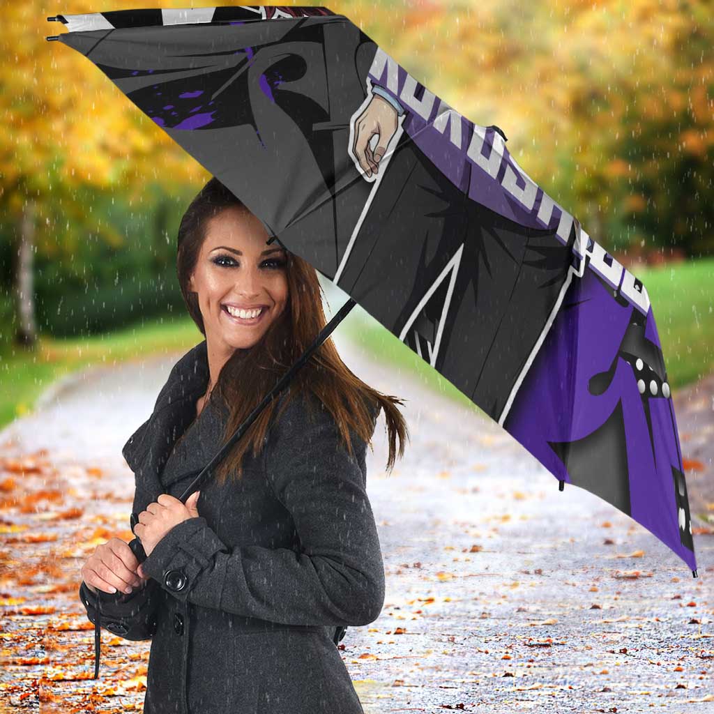 Kokushibo Demon Slayer Umbrella Purple & Black Graffiti Anime