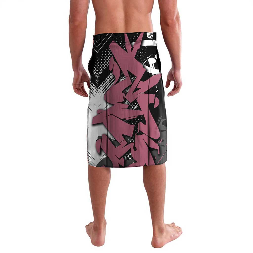 Giyu Tomioka Demon Slayer Lavalava Red & Black Graffiti Anime
