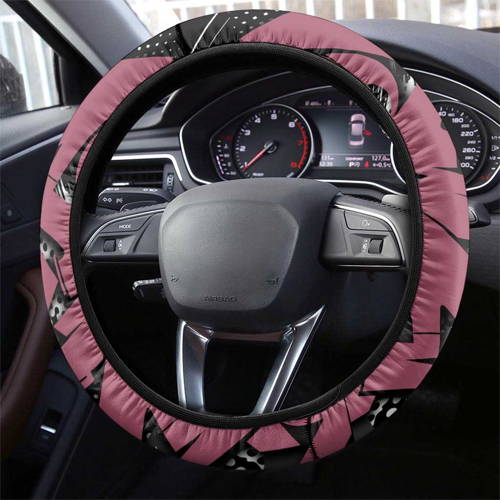 Giyu Tomioka Demon Slayer Steering Wheel Cover Red & Black Graffiti Anime