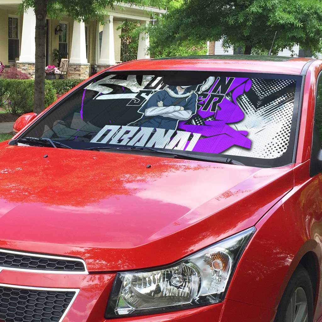 Obanai Iguro Demon Slayer Auto Sun Shade Purple Graffiti Anime Style