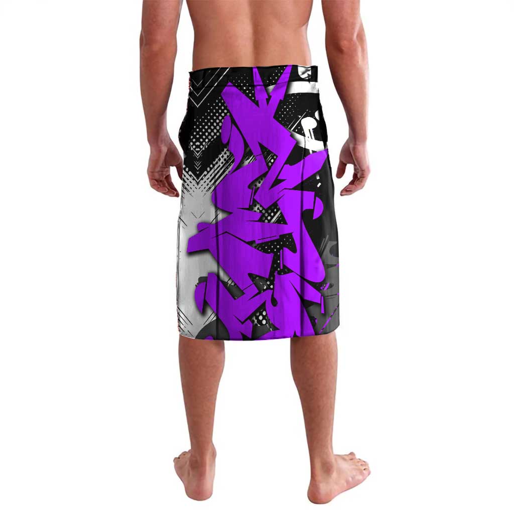 Obanai Iguro Demon Slayer Lavalava Purple Graffiti Anime Style