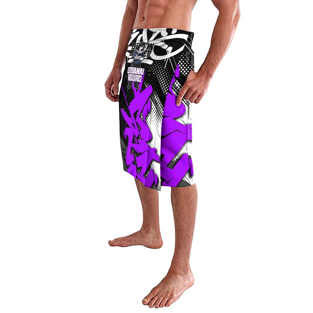 Obanai Iguro Demon Slayer Lavalava Purple Graffiti Anime Style