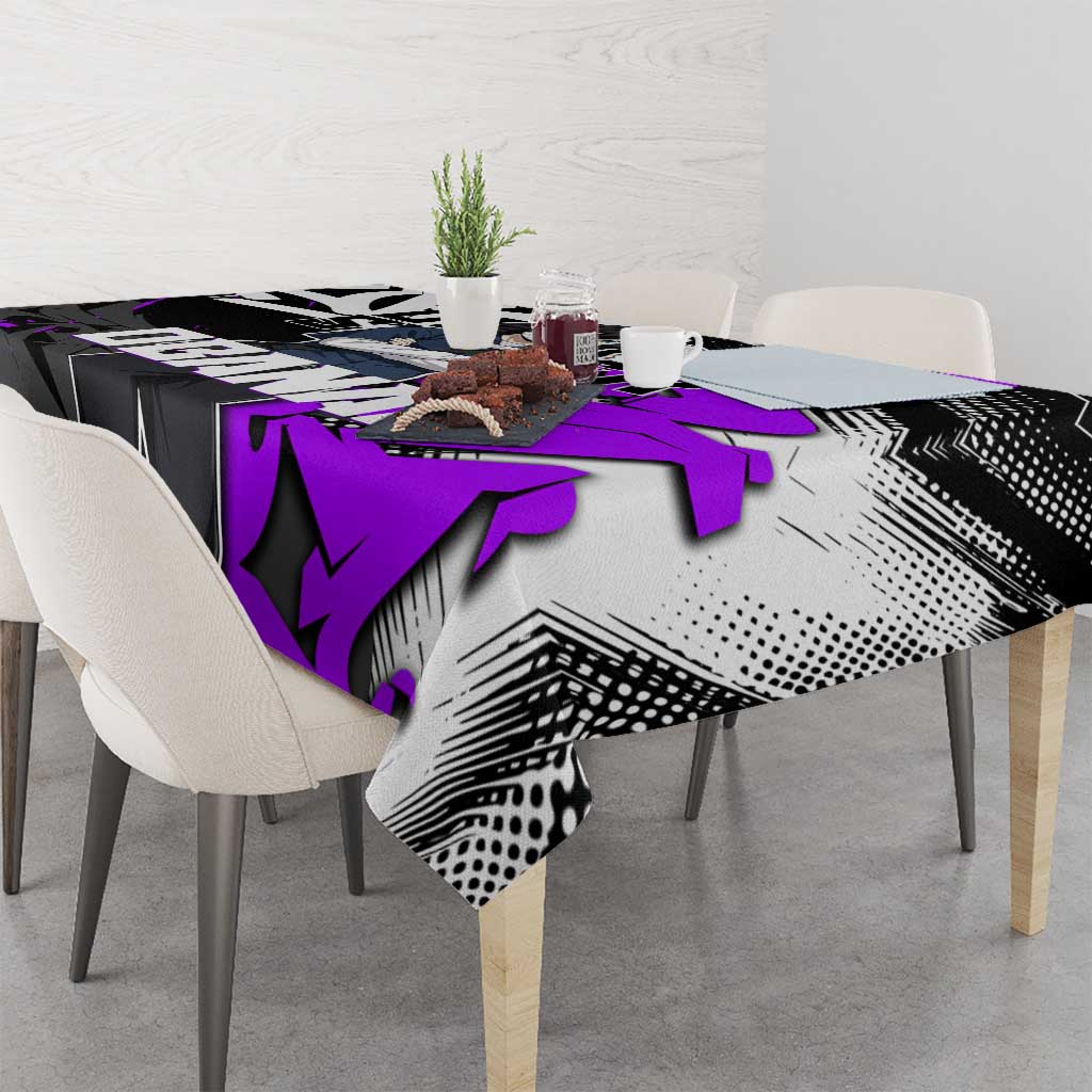 Obanai Iguro Demon Slayer Tablecloth Purple Graffiti Anime Style