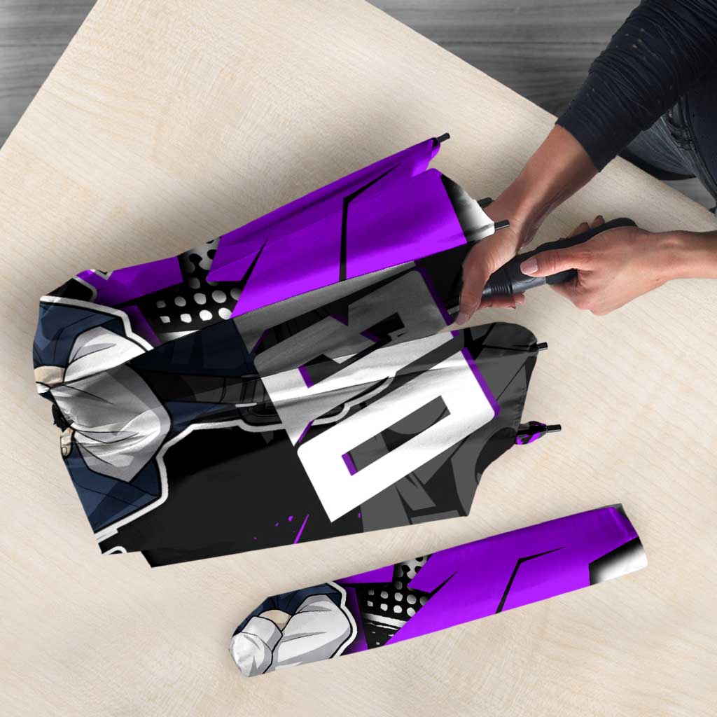 Obanai Iguro Demon Slayer Umbrella Purple Graffiti Anime Style
