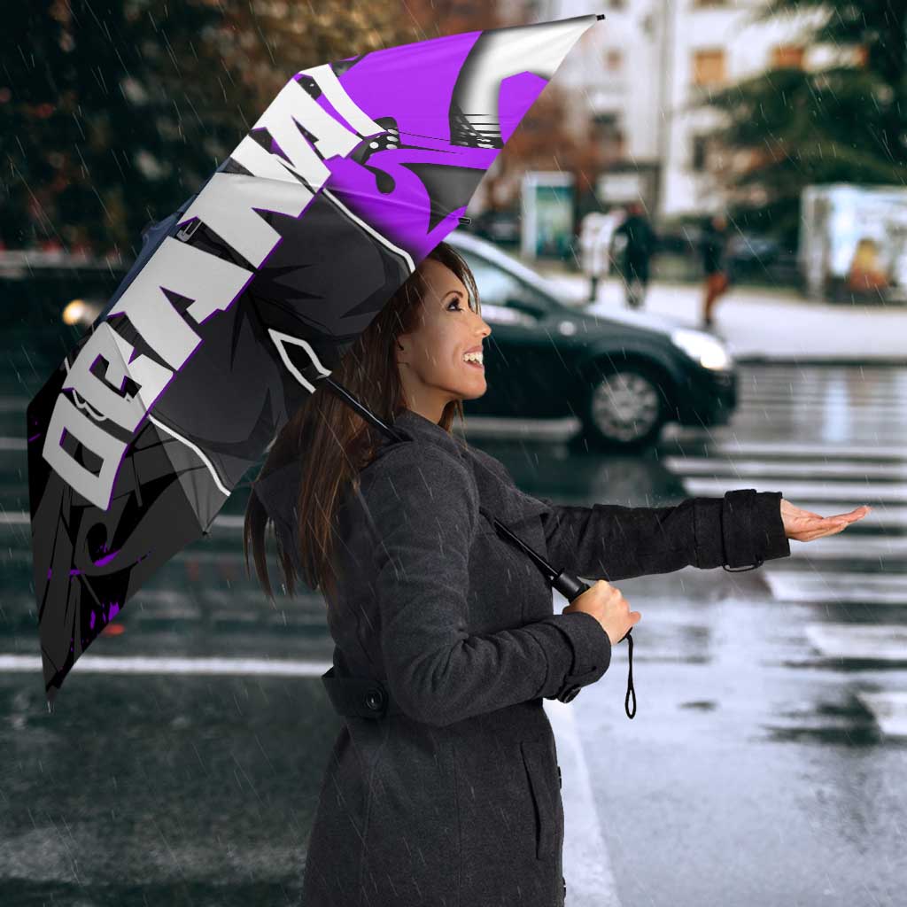 Obanai Iguro Demon Slayer Umbrella Purple Graffiti Anime Style