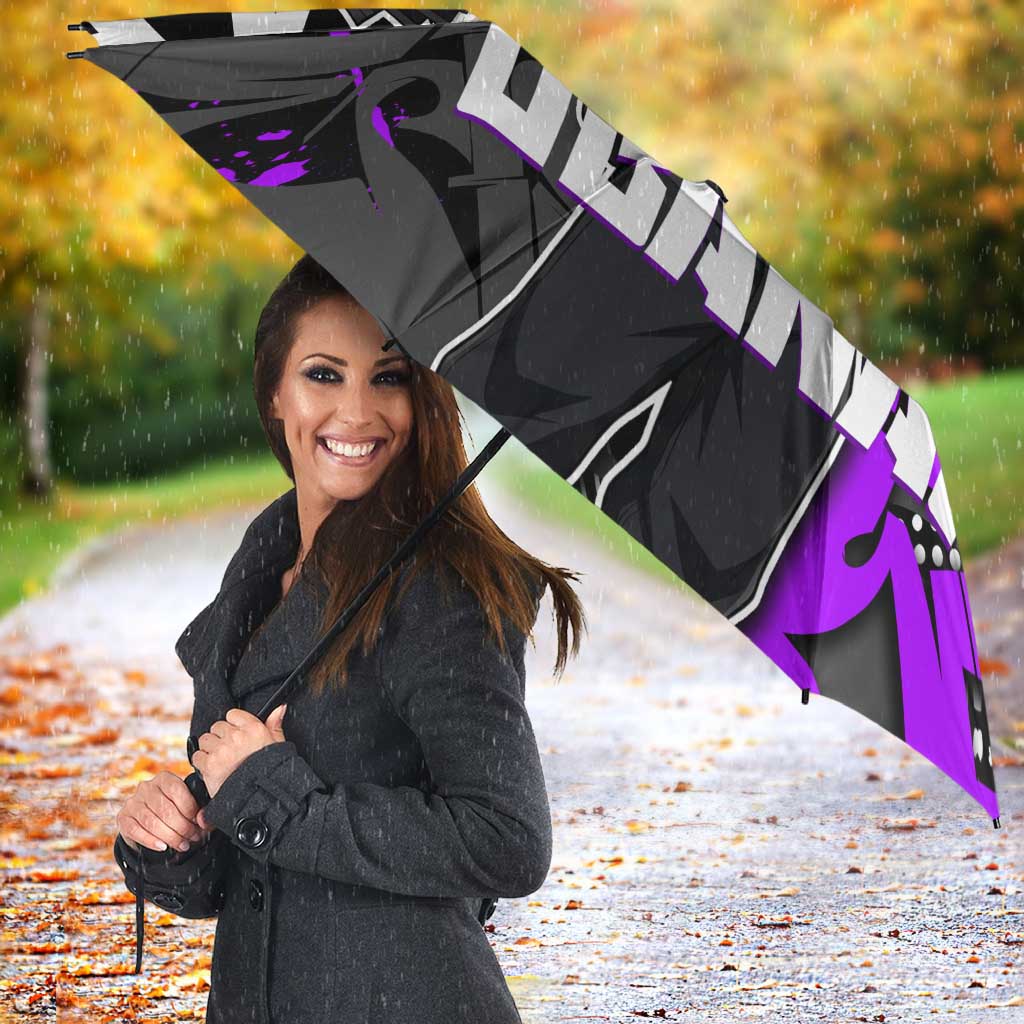 Obanai Iguro Demon Slayer Umbrella Purple Graffiti Anime Style