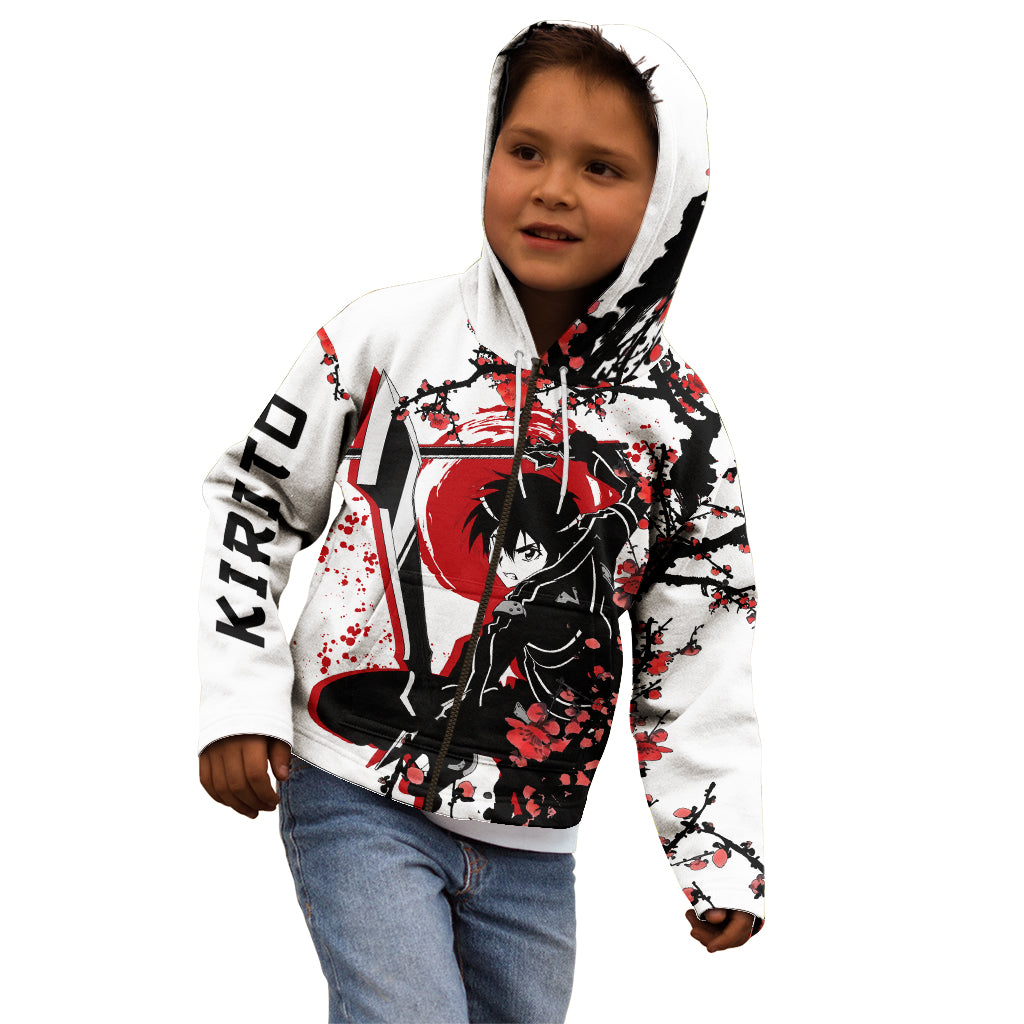 Kirito Kid Hoodie Sword Art Online Anime Japan Style