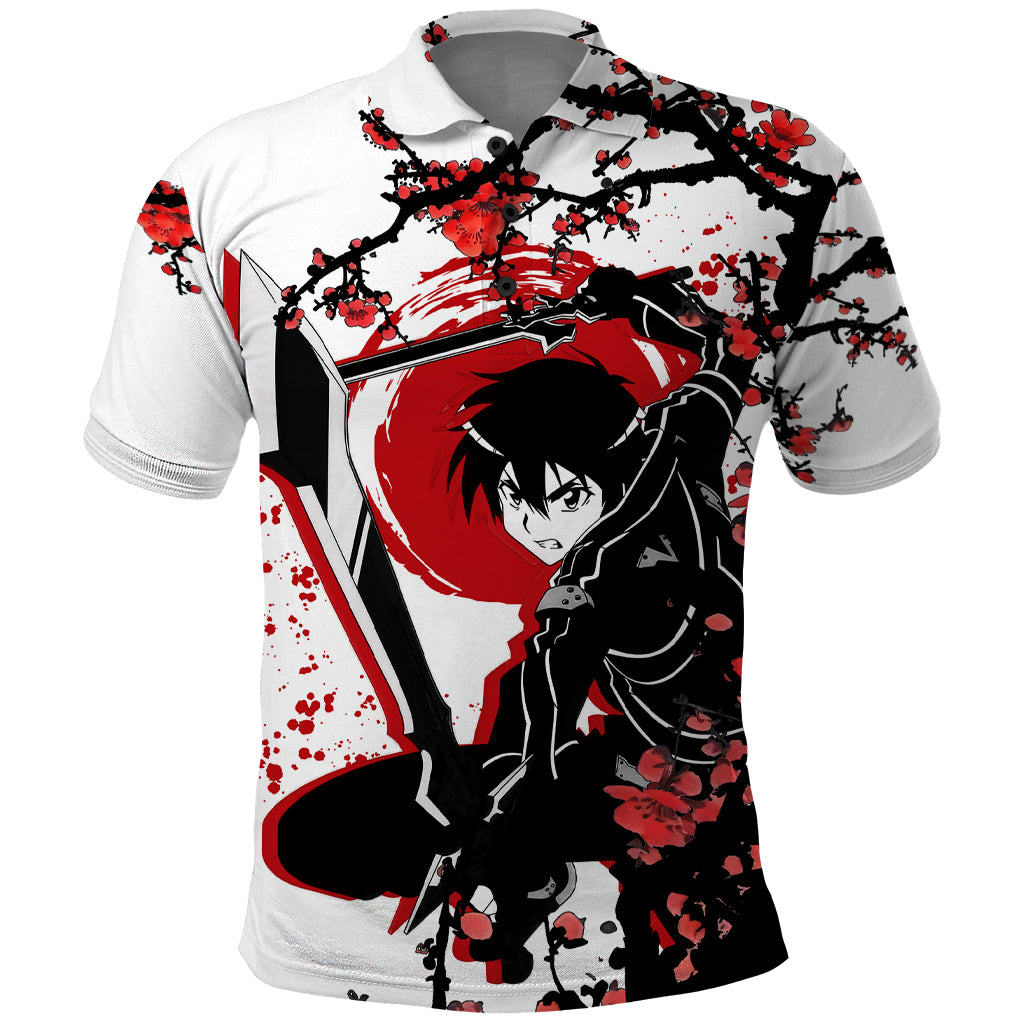 Kirito Polo Shirt Sword Art Online Anime Japan Style