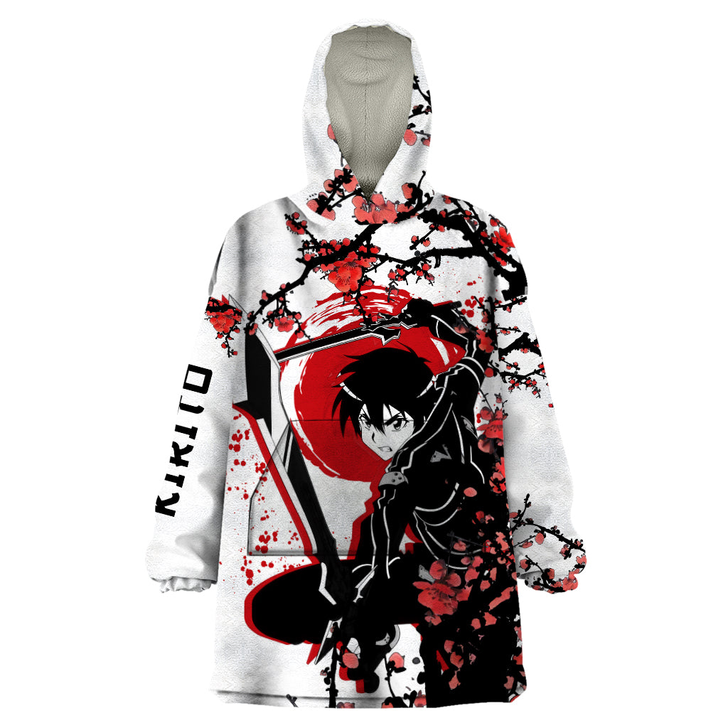 Kirito Wearable Blanket Hoodie Sword Art Online Anime Japan Style