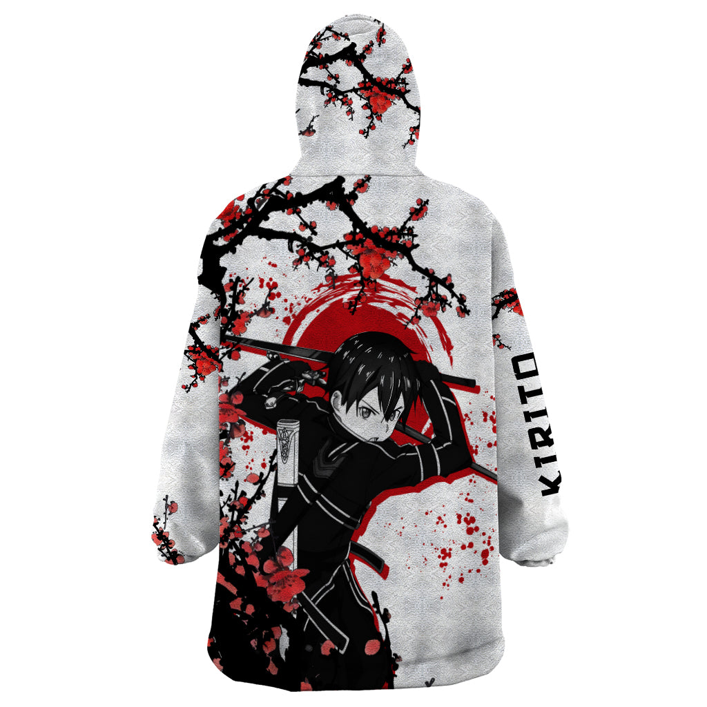 Kirito Wearable Blanket Hoodie Sword Art Online Anime Japan Style