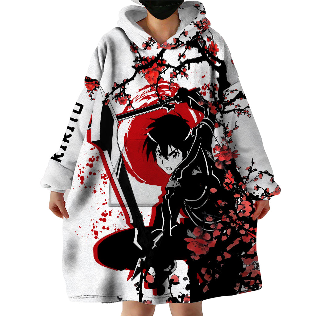 Kirito Wearable Blanket Hoodie Sword Art Online Anime Japan Style