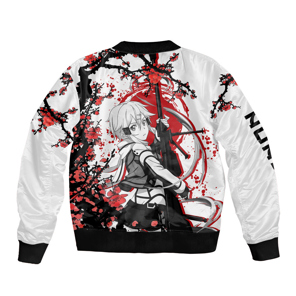 Sinon Bomber Jacket Sword Art Online Anime Japan Style