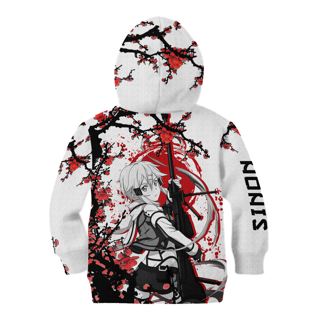 Sinon Kid Hoodie Sword Art Online Anime Japan Style
