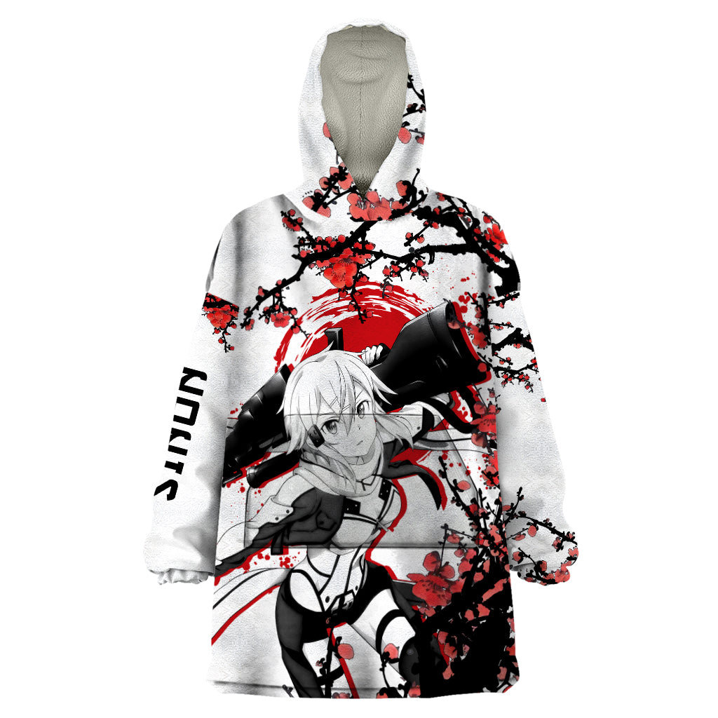 Sinon Wearable Blanket Hoodie Sword Art Online Anime Japan Style
