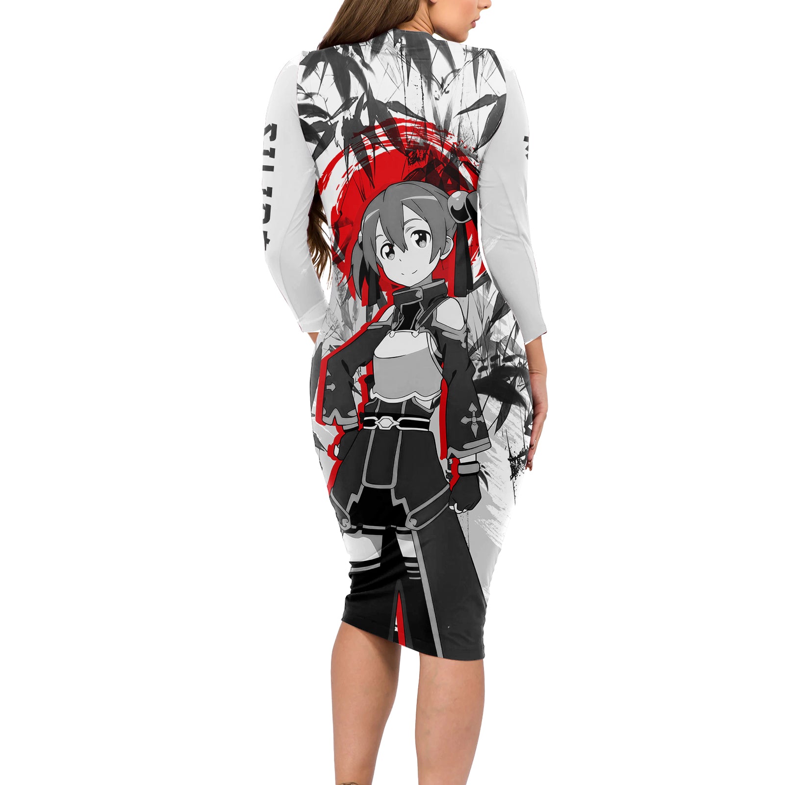 Silica Long Sleeve Bodycon Dress Sword Art Online