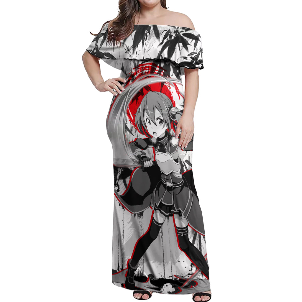 Silica Off Shoulder Maxi Dress Sword Art Online