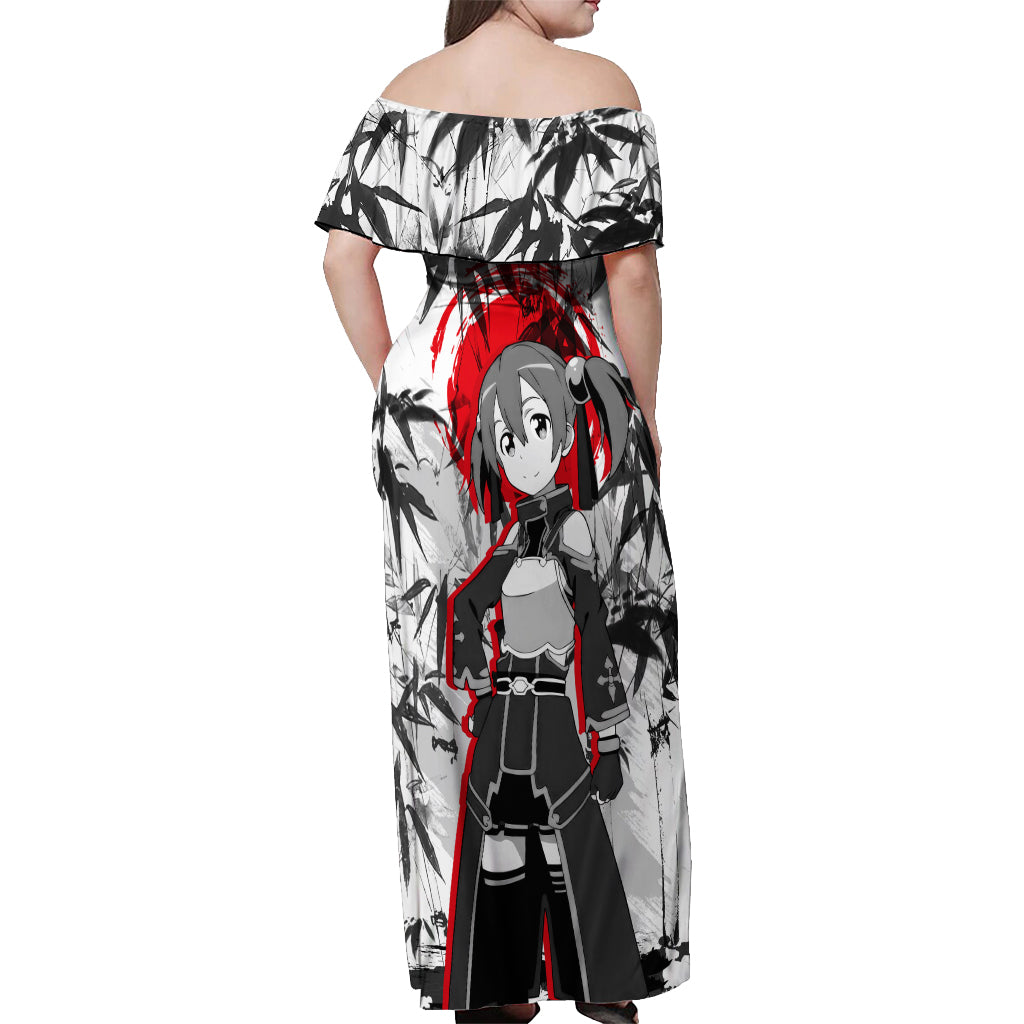 Silica Off Shoulder Maxi Dress Sword Art Online