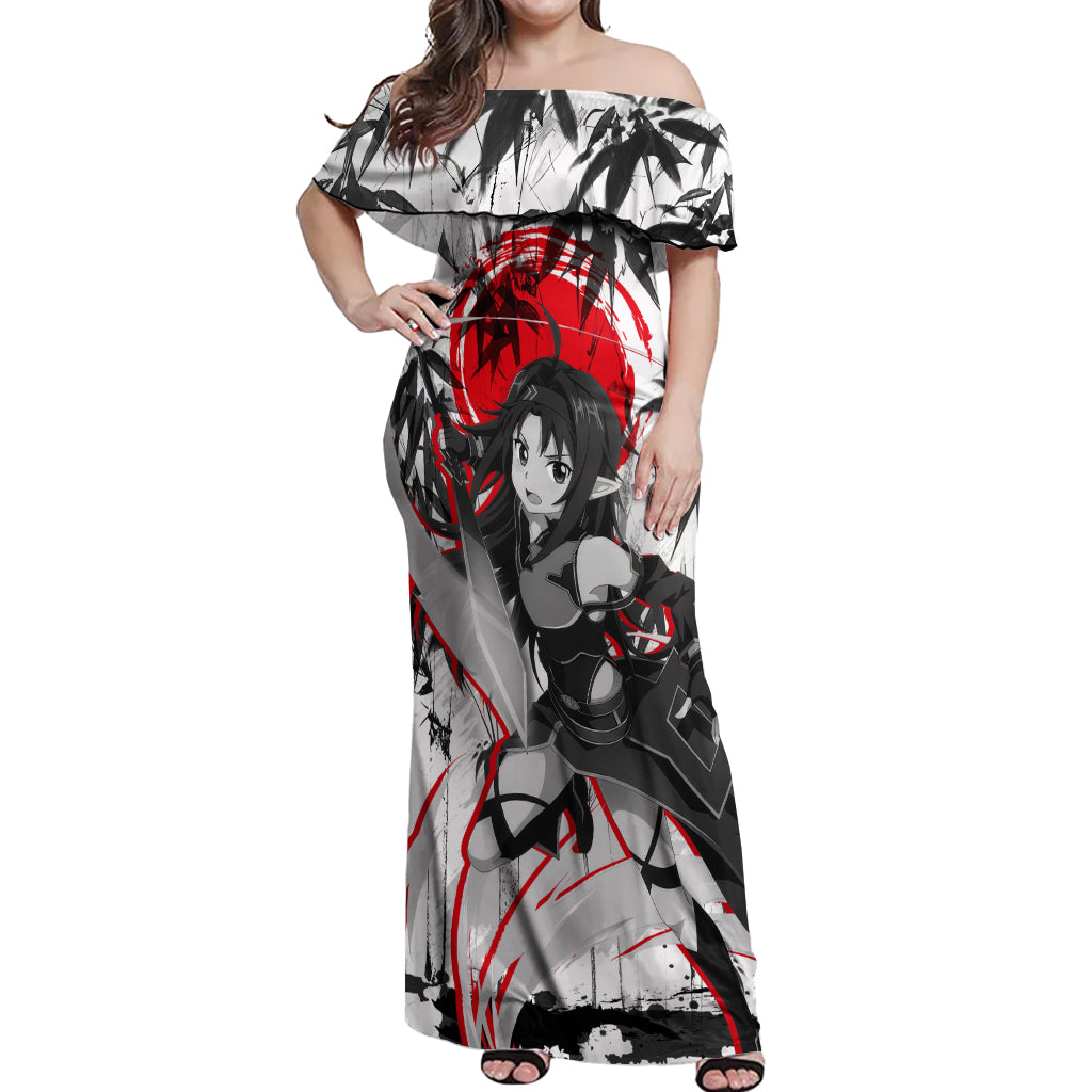 Yuuki Japan Style Off Shoulder Maxi Dress Sword Art Online