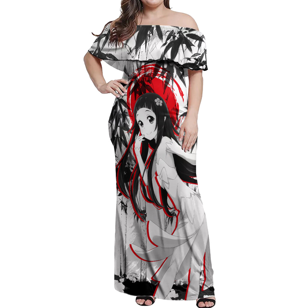 Yui Japan Style Off Shoulder Maxi Dress Sword Art Online