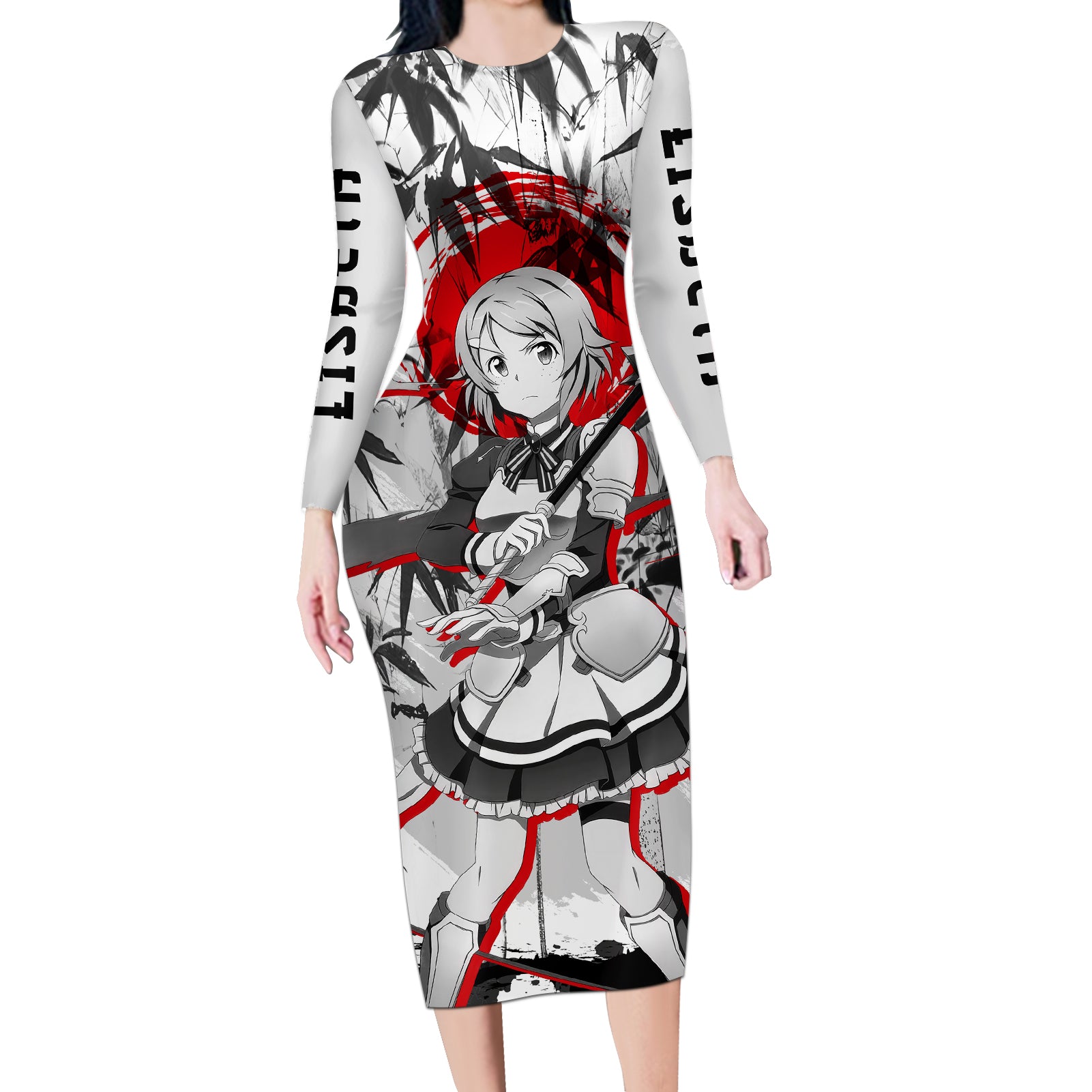 Lisbeth Long Sleeve Bodycon Dress Sword Art Online