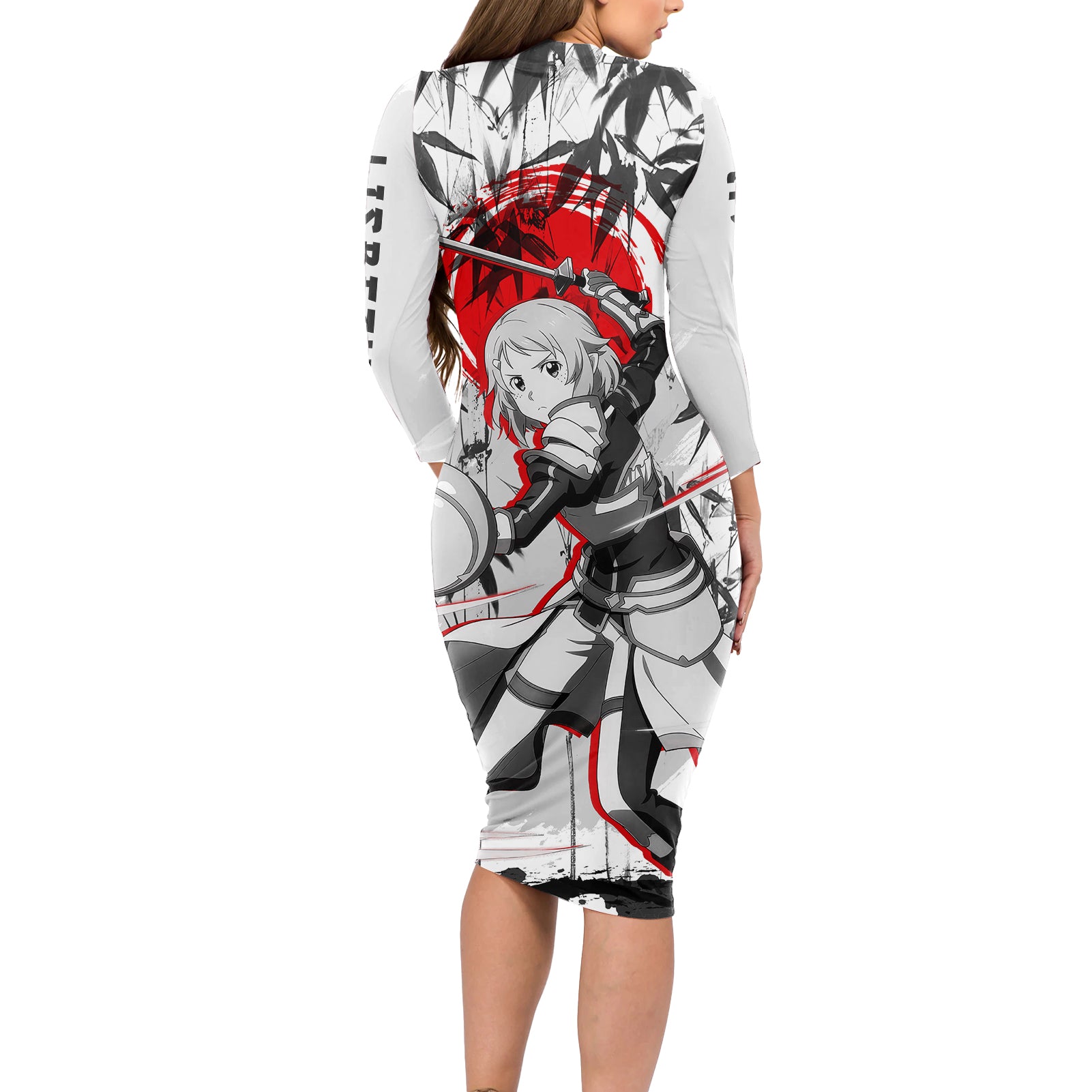 Lisbeth Long Sleeve Bodycon Dress Sword Art Online